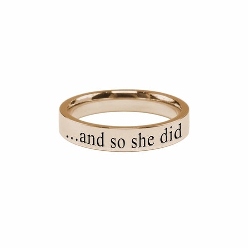 And So She Did Comfort Fit Inspirational Band