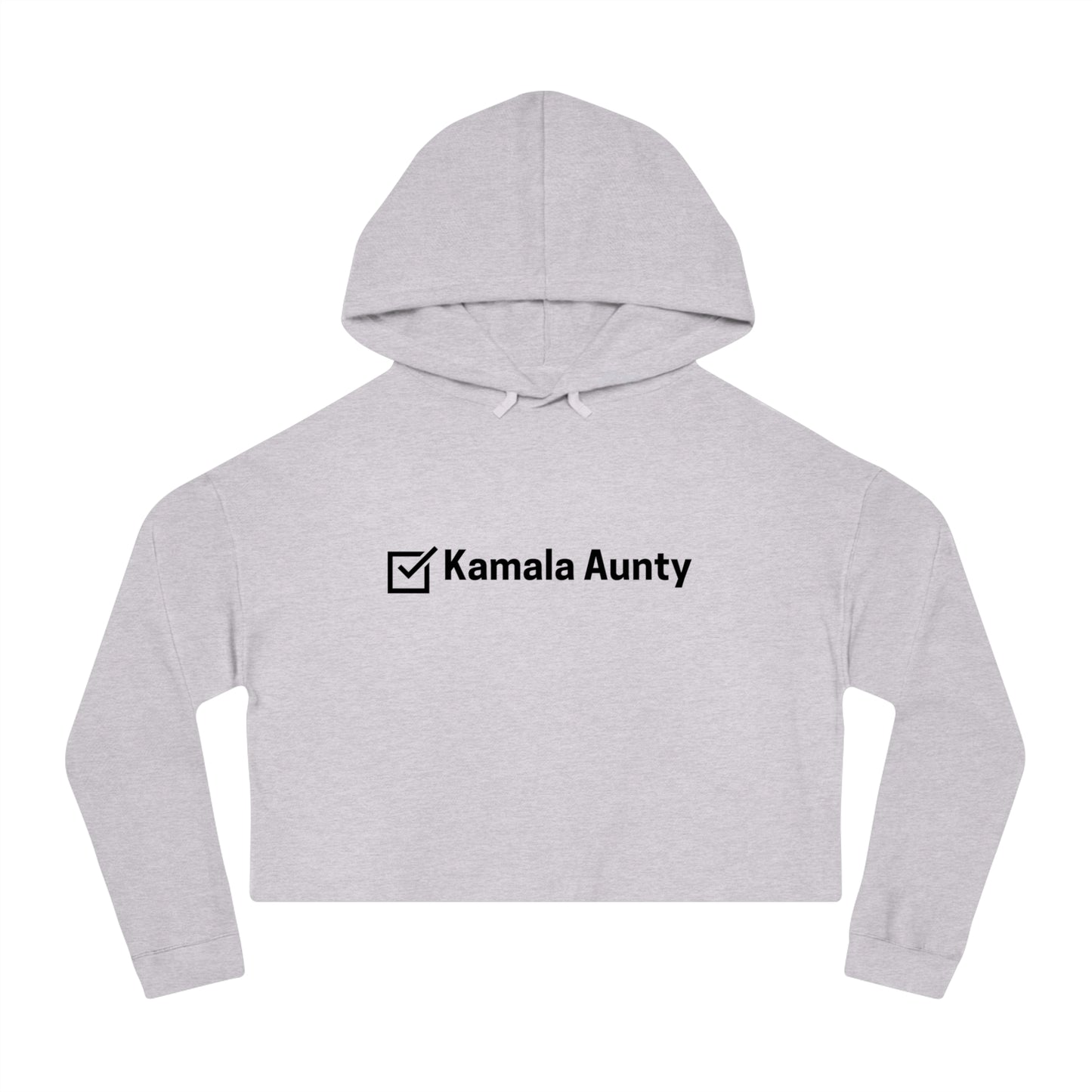 Kamala Aunty -2024 Election Collection - Women's Cropped Hooded Sweatshirt