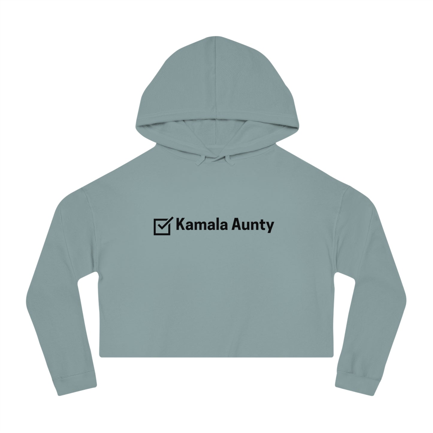 Kamala Aunty -2024 Election Collection - Women's Cropped Hooded Sweatshirt