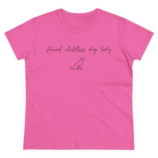 Election Collection - Proud Childless Dog Lady - Women's Midweight Cotton Tee