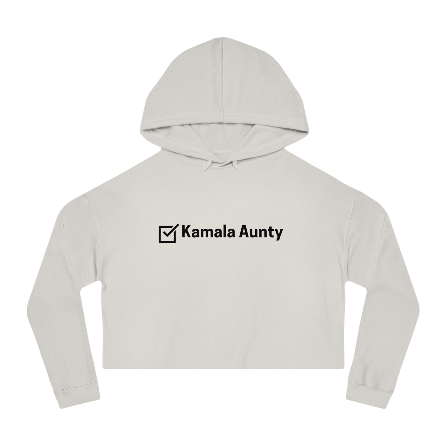 Kamala Aunty -2024 Election Collection - Women's Cropped Hooded Sweatshirt