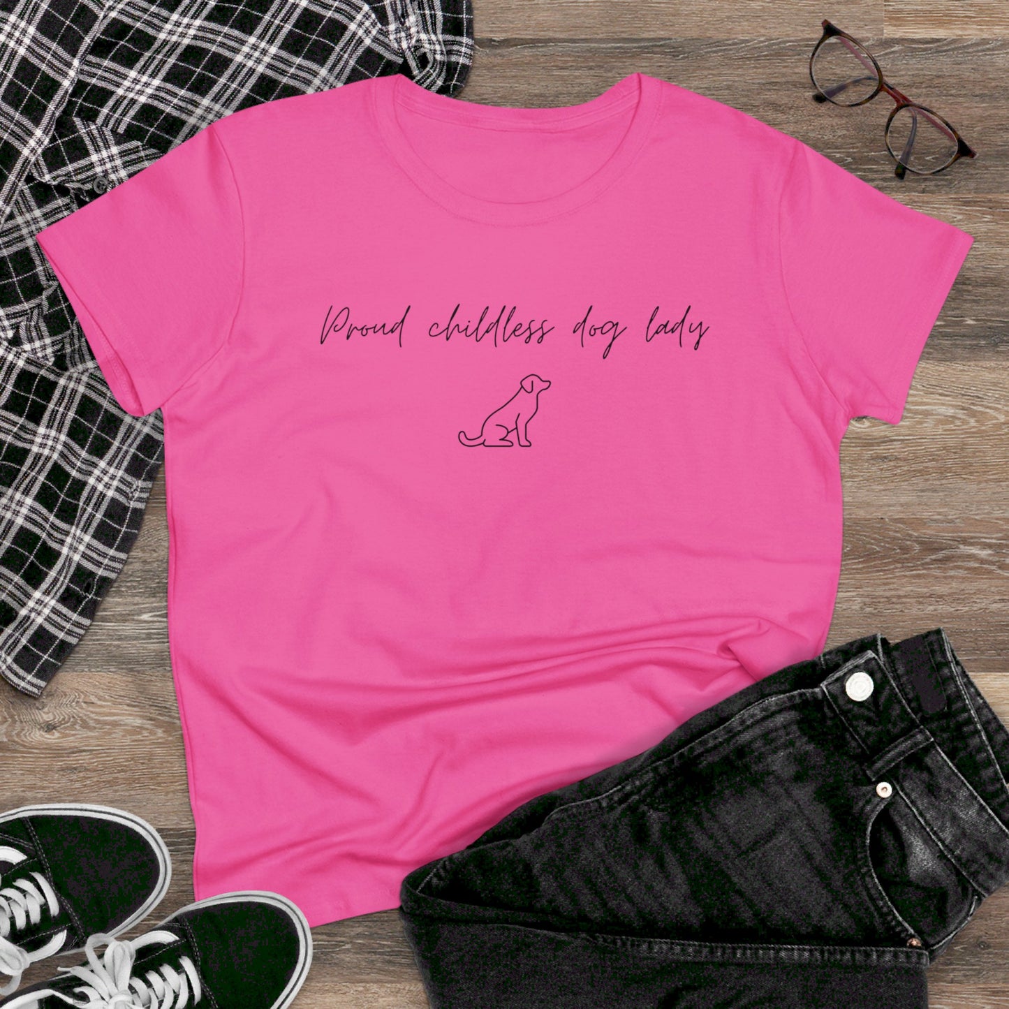 Election Collection - Proud Childless Dog Lady - Women's Midweight Cotton Tee