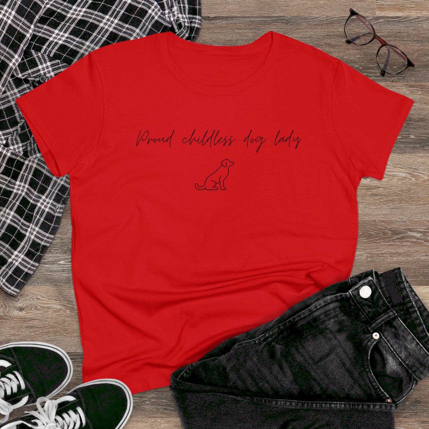 Election Collection - Proud Childless Dog Lady - Women's Midweight Cotton Tee