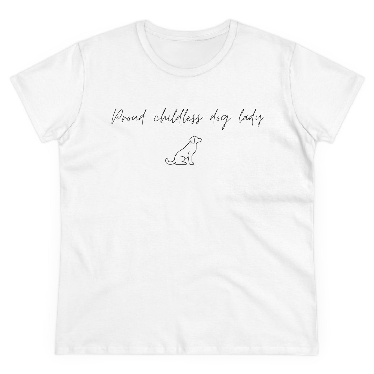 Election Collection - Proud Childless Dog Lady - Women's Midweight Cotton Tee