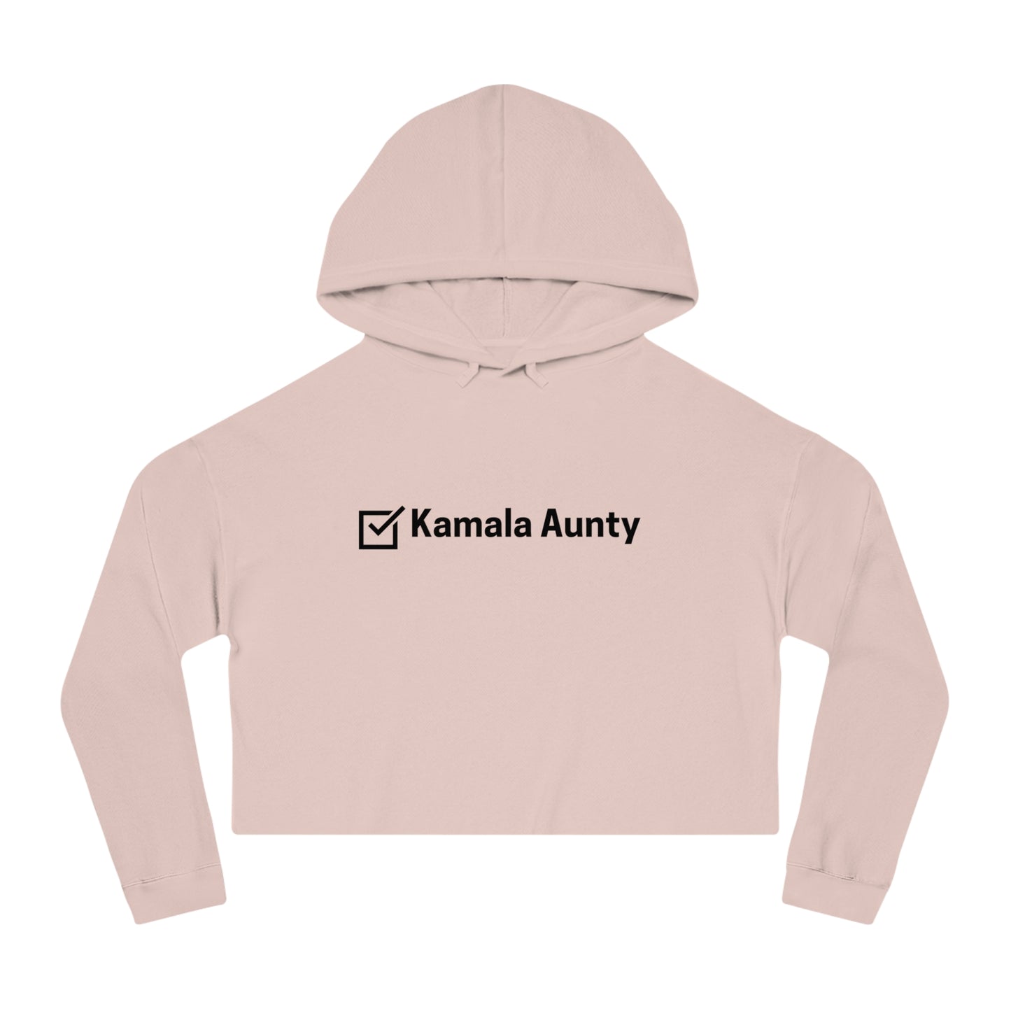 Kamala Aunty -2024 Election Collection - Women's Cropped Hooded Sweatshirt