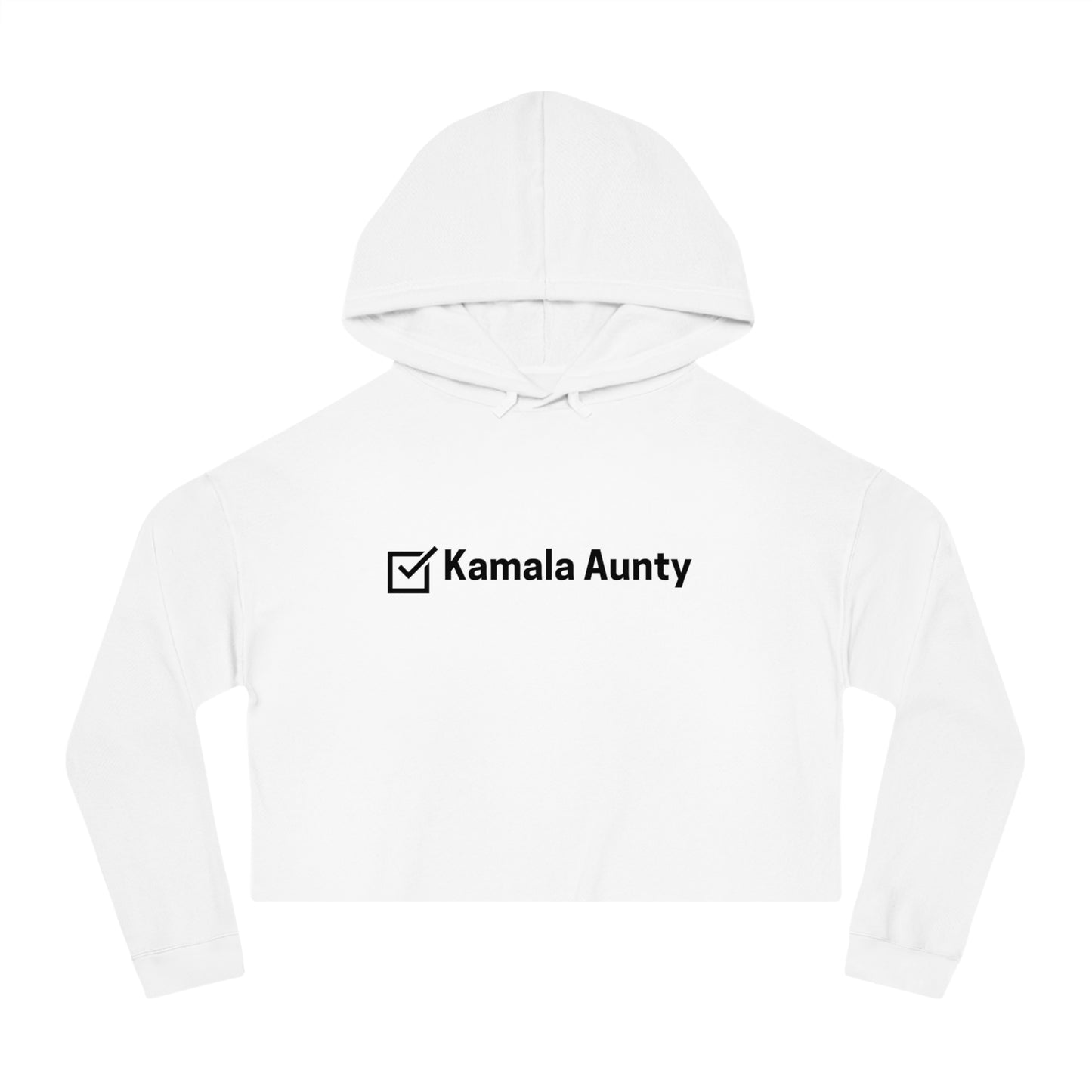 Kamala Aunty -2024 Election Collection - Women's Cropped Hooded Sweatshirt