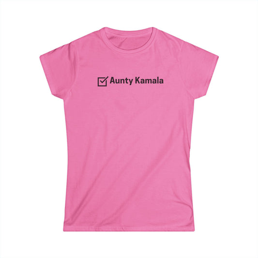 Aunty Kamala - 2024 Election Collection Women's Softstyle Tee