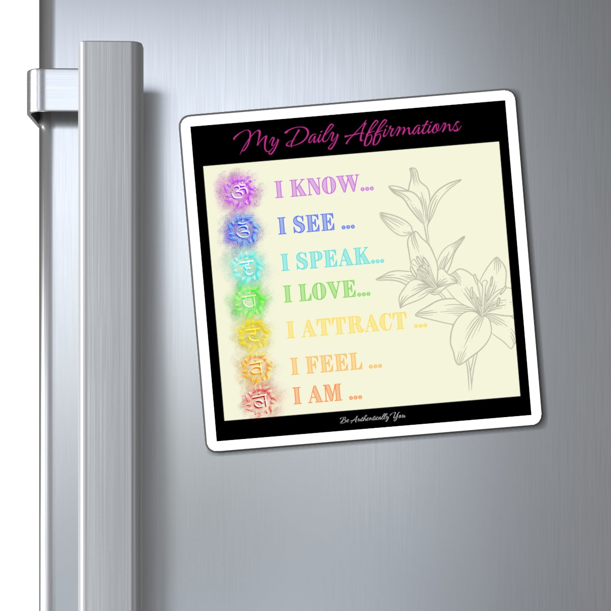 Chakra Affirmation Magnet