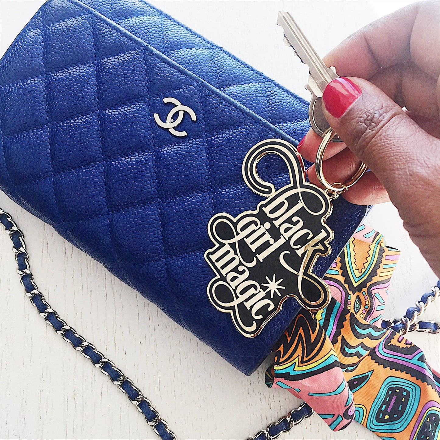 Black Girl Magic :: Enamel Keychain