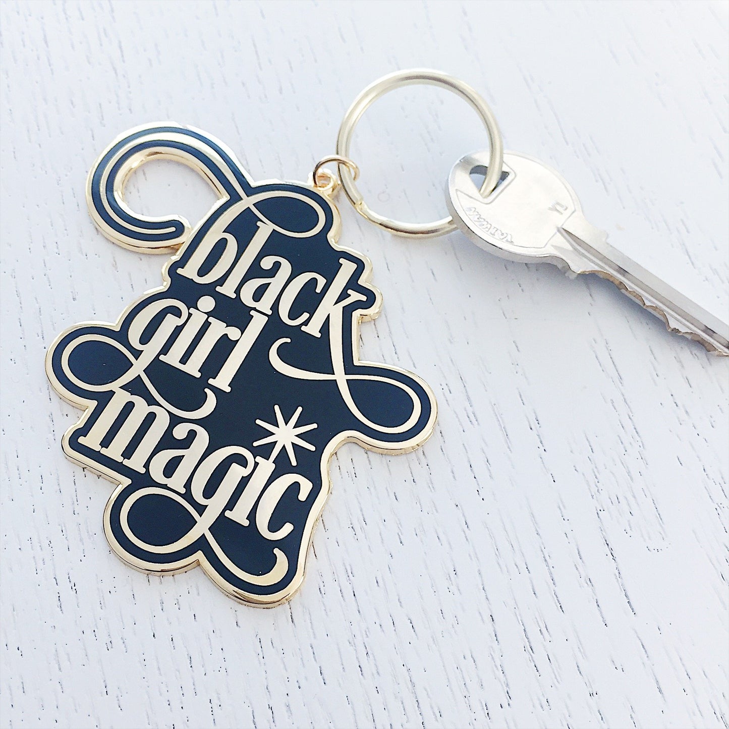 Black Girl Magic :: Enamel Keychain