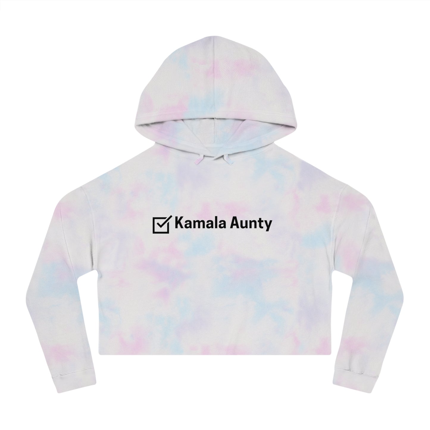 Kamala Aunty -2024 Election Collection - Women's Cropped Hooded Sweatshirt