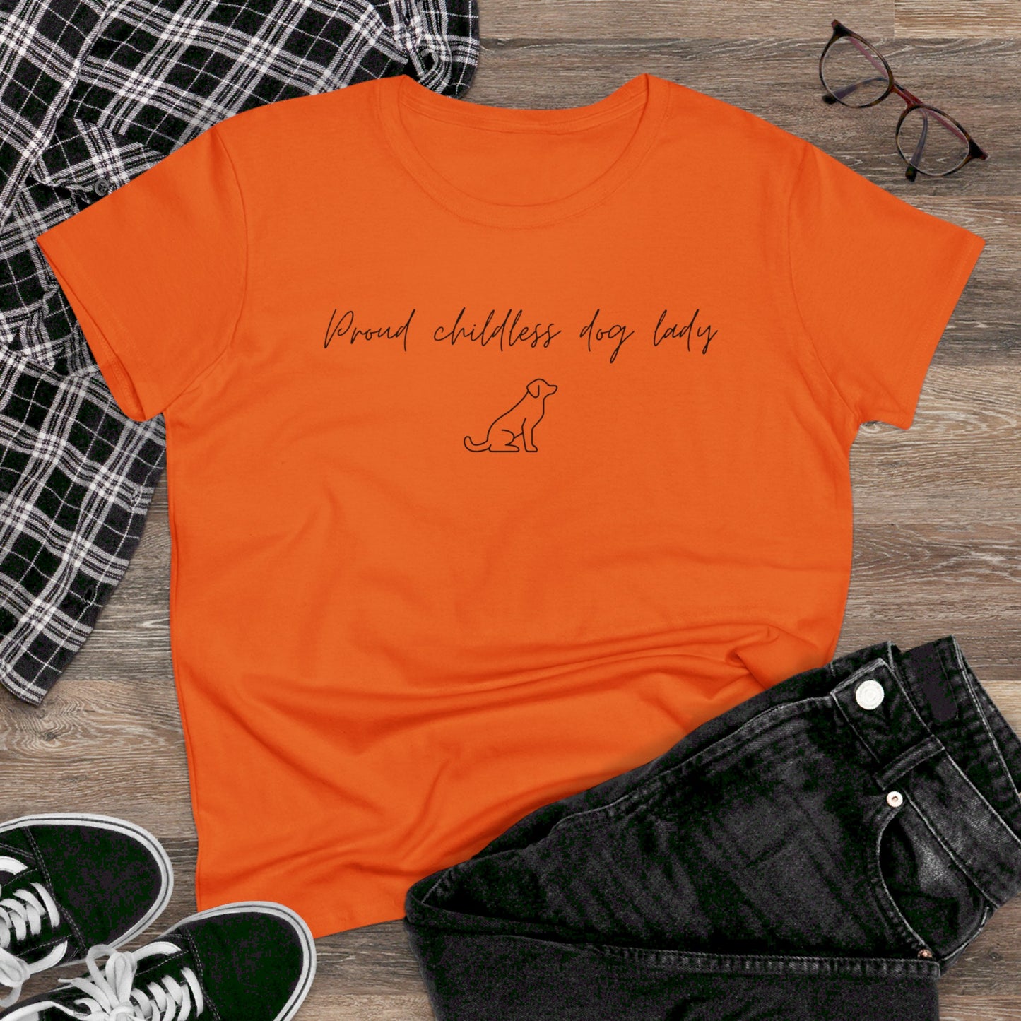 Election Collection - Proud Childless Dog Lady - Women's Midweight Cotton Tee