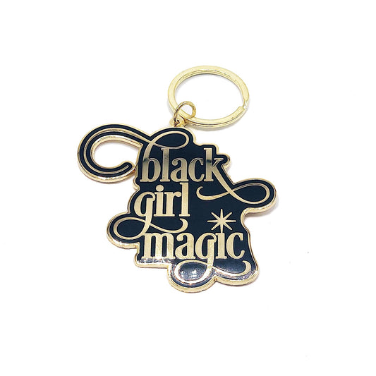 Black Girl Magic :: Enamel Keychain